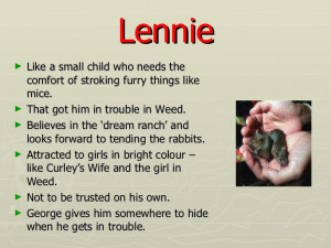Of mice and men relationship between george and lennie essay
