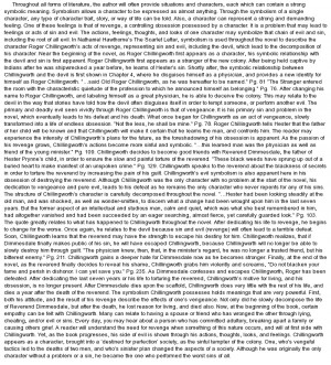 Roger chillingworth revenge essay
