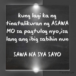 Pamata Sa Mga Lalaki - Tagalog Banat Quotes