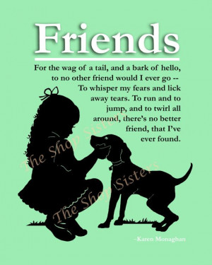 poems dog poem dogs pet friend friends cat silhouette quotes pets wall puppies print puppy sayings pointer shipping english boy