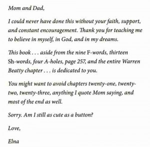 Best thesis dedication never