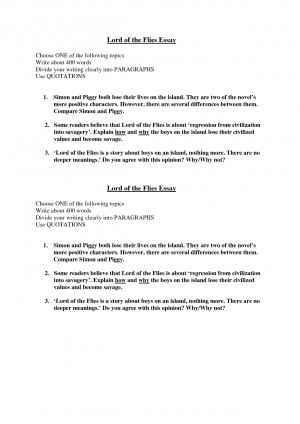 critical essays on lord of the flies critical essays on lord of the flies