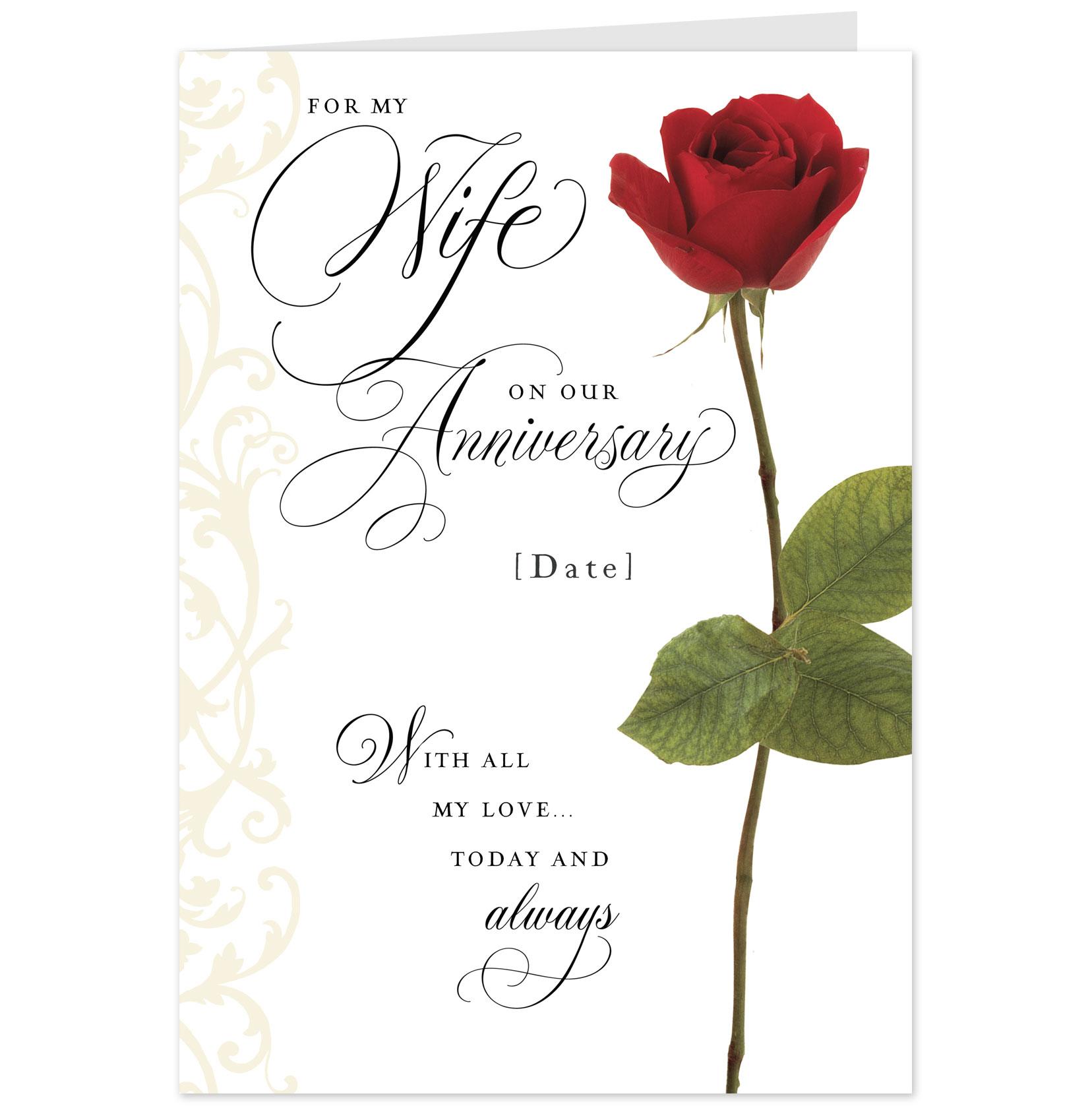 Quotes For Wife Anniversary Card. QuotesGram