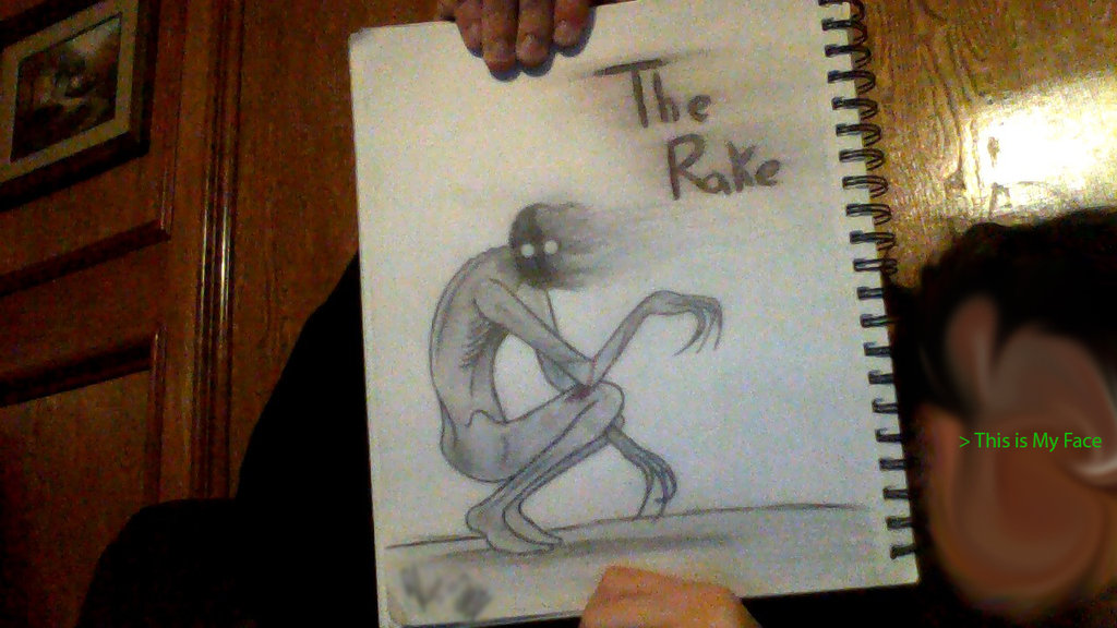 How To Draw The Rake, The Rake Creepypasta, Step by Step, Drawing