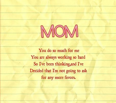 Thank You Mom Quotes Funny. QuotesGram