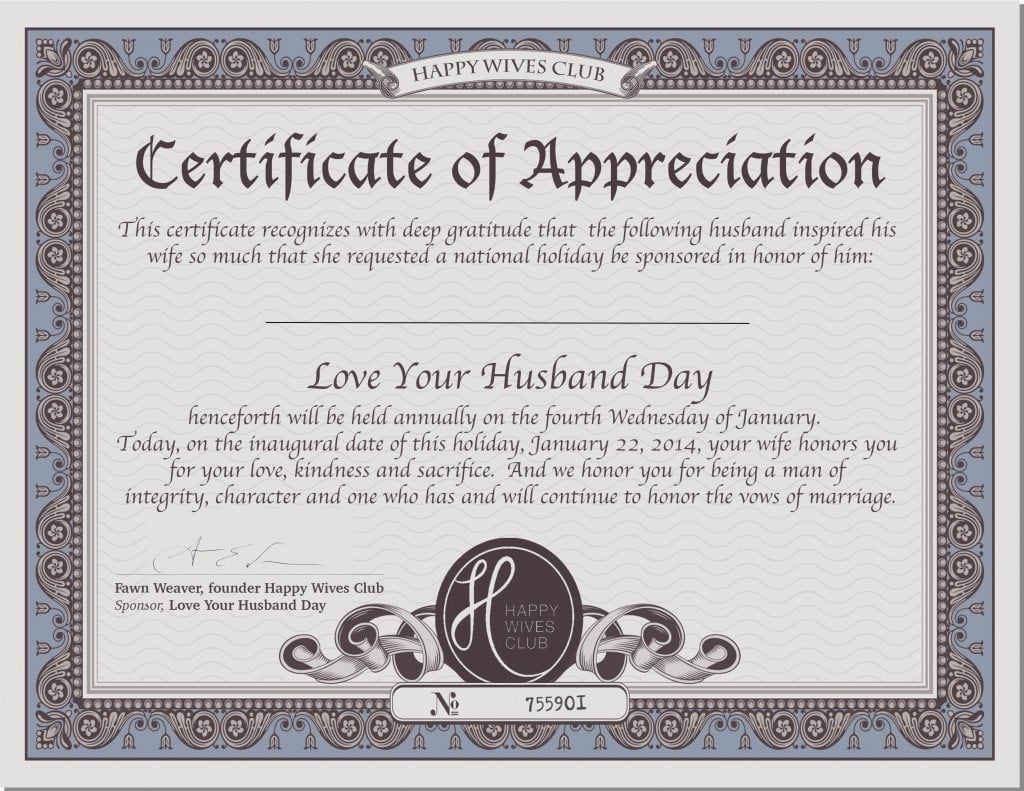 Certificate Of Appreciation Quotes. QuotesGram Within Love Certificate Templates
