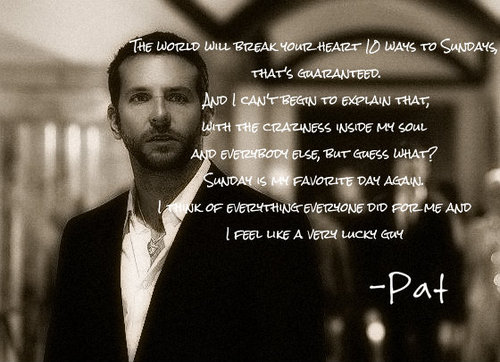 Silver Linings Playbook Quotes. Quotesgram