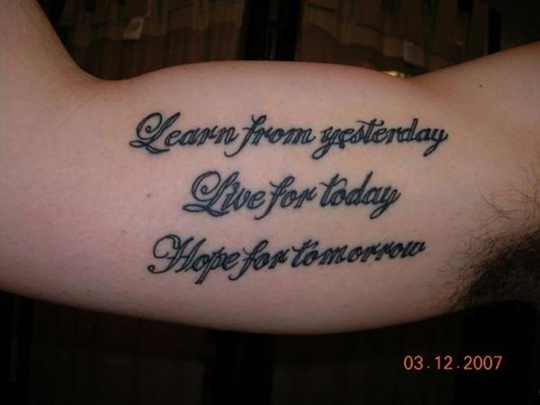 Quotes About Life Tattoo For Men. QuotesGram
