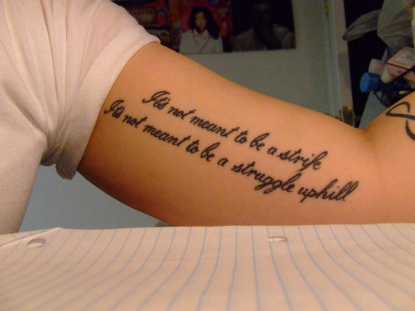gangster girl quote tattoos
