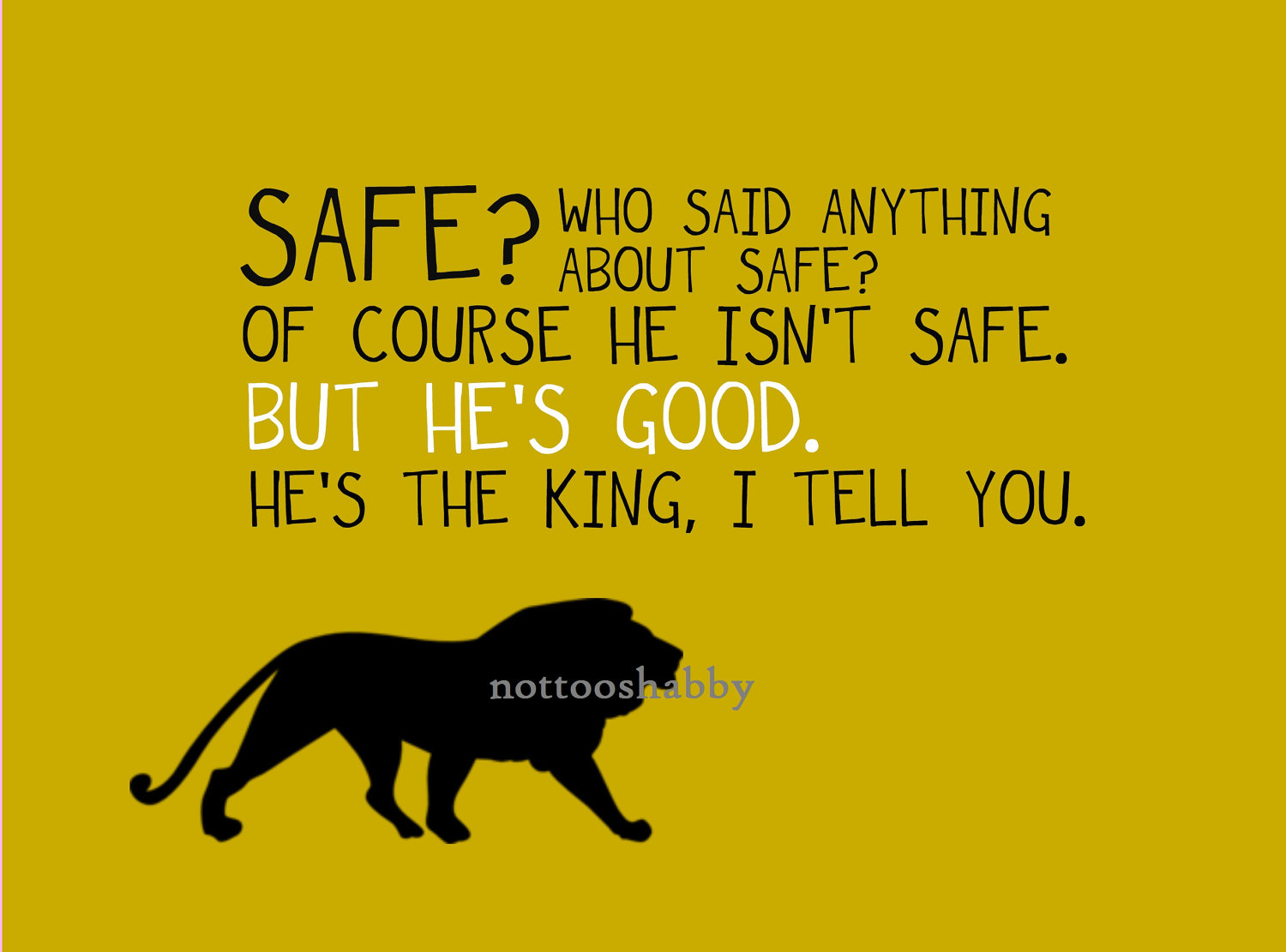 Aslan quote by angelprincess101 on DeviantArt