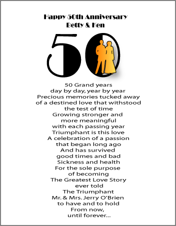 50th Anniversary Poems And Quotes. QuotesGram