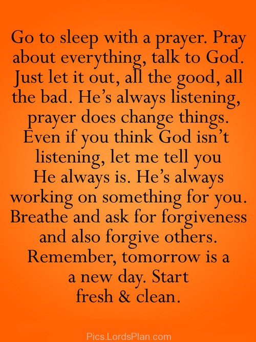 Prayer Inspirational Quotes For Sleeping Quotesgram