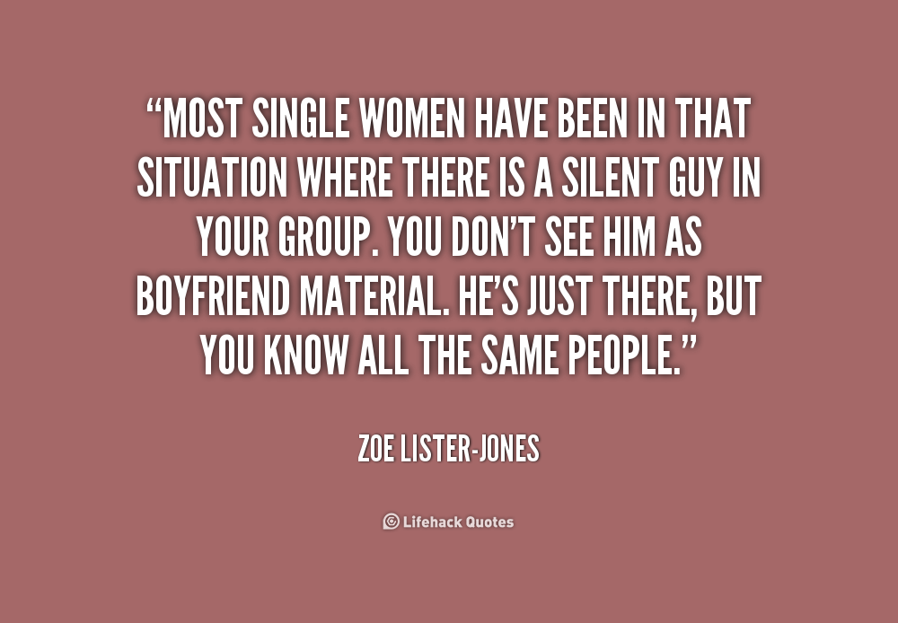 Insightful single ladies quote