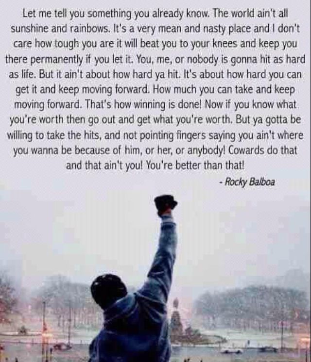 Relationship quotes rocky 65+ Rocky