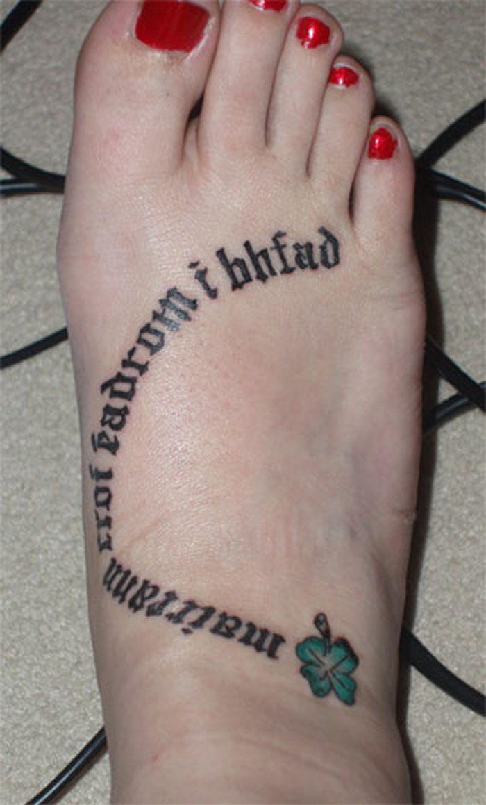 Stunning Tattoo on @rune_46's Foot