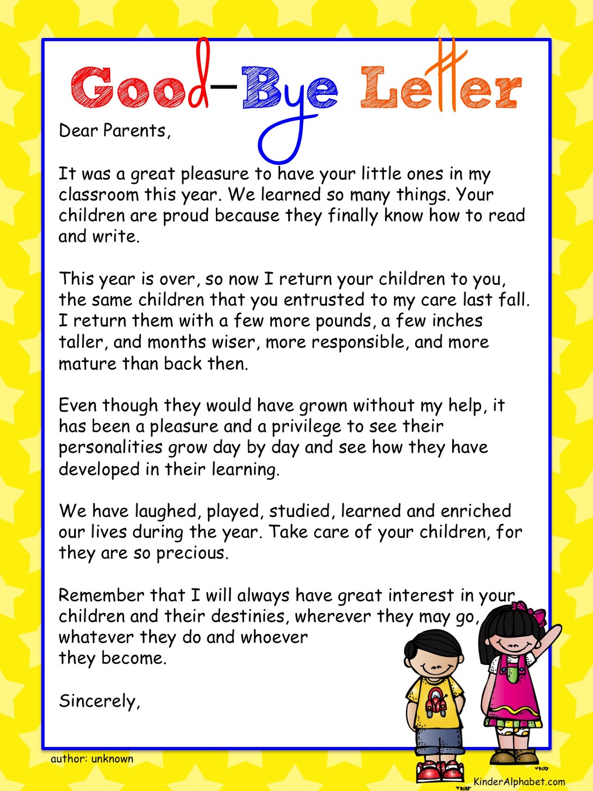 Quotes About Saying Goodbye To Preschool Students. QuotesGram