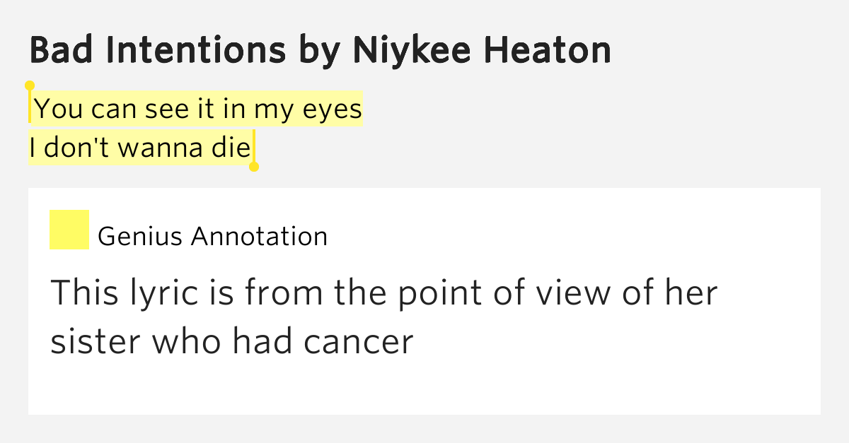 Check On Me Niykee Heaton