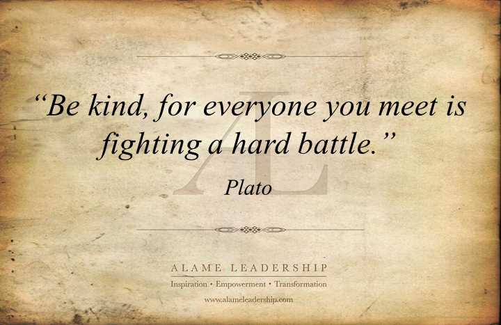 Plato quote be kind