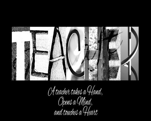 Teacher Quotes Black And White Quotesgram