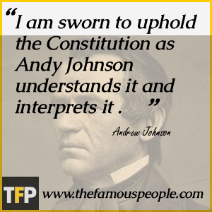 Andrew Johnson Quote on Duty