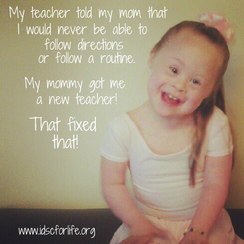 A person with Down Syndrome identity