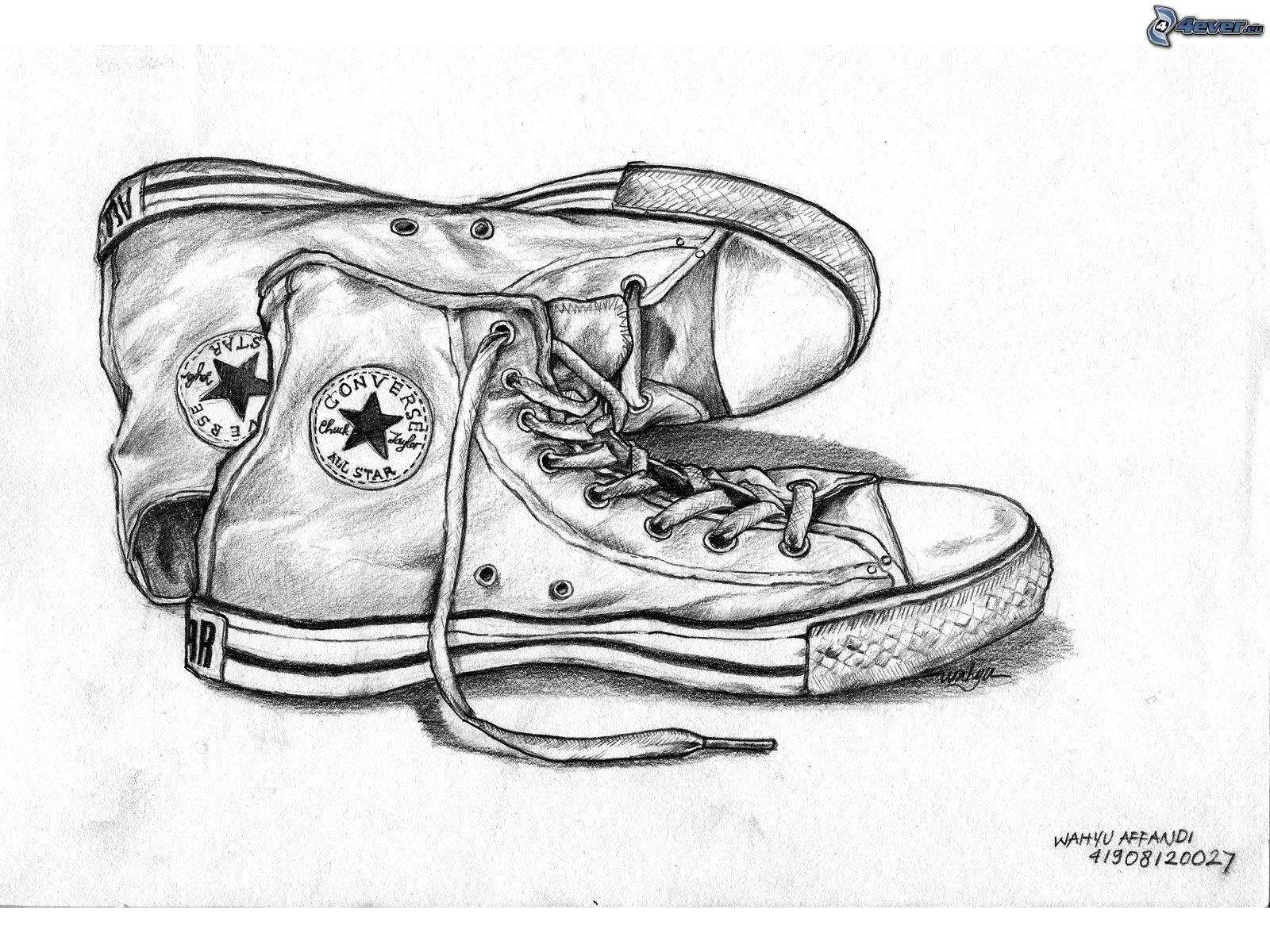 converse shoes cartoon