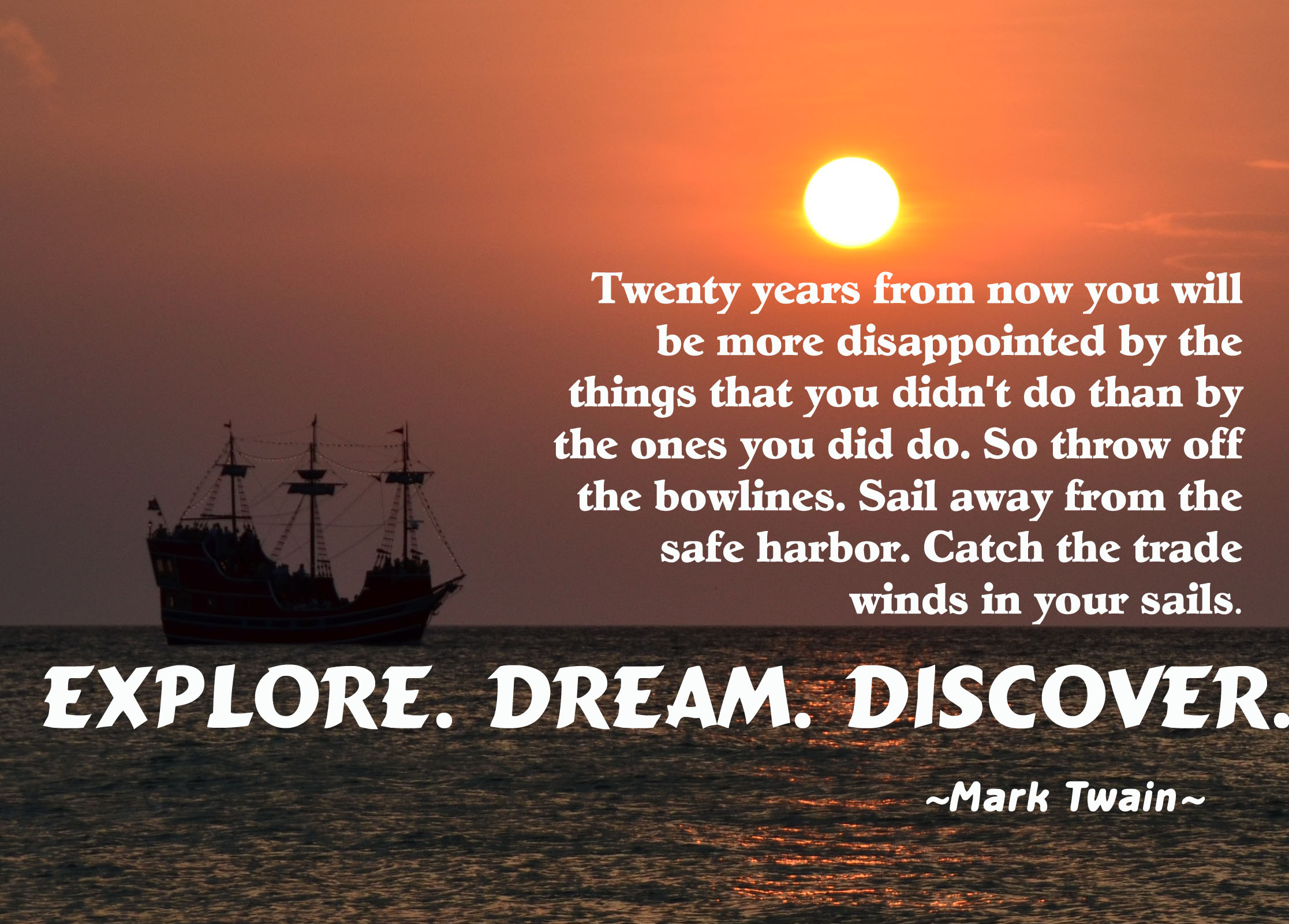Mark Twain Sailing Quotes. QuotesGram