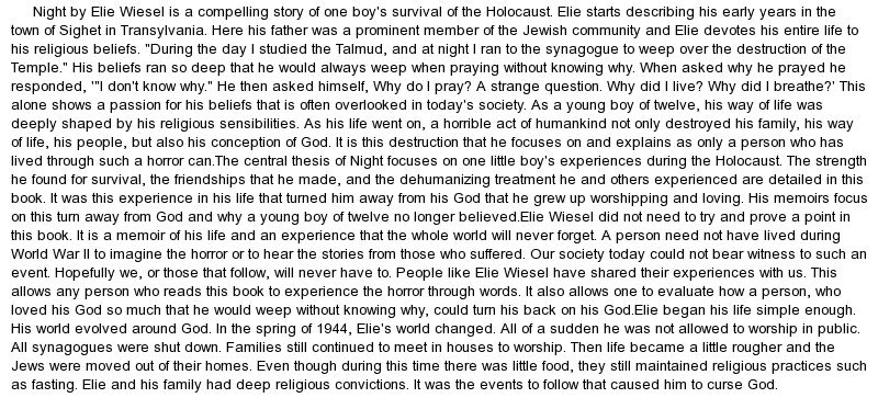 From Night By Elie Wiesel Quotes With Page Numbers. QuotesGram
