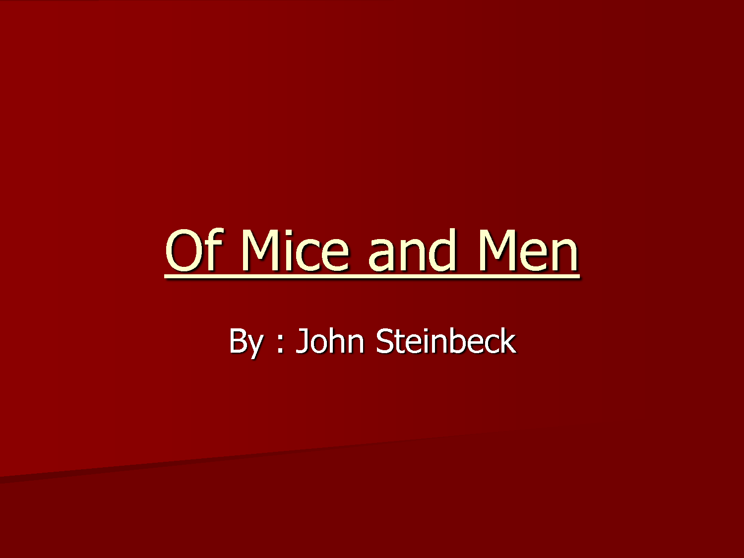 Of Mice And Men Friendship Quotes