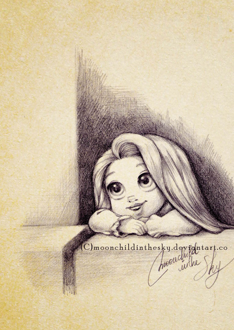 Rapunzel  pencil drawing  Cool pencil drawings Disney drawings Disney pencil  drawings