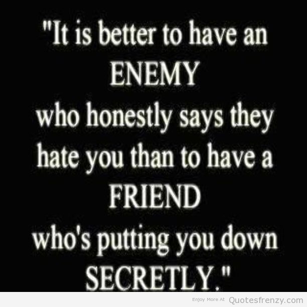 Enemy Friendship Quotes. QuotesGram