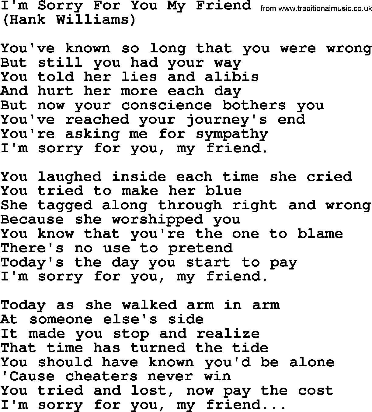 Im Sorry Friend Quotes. QuotesGram