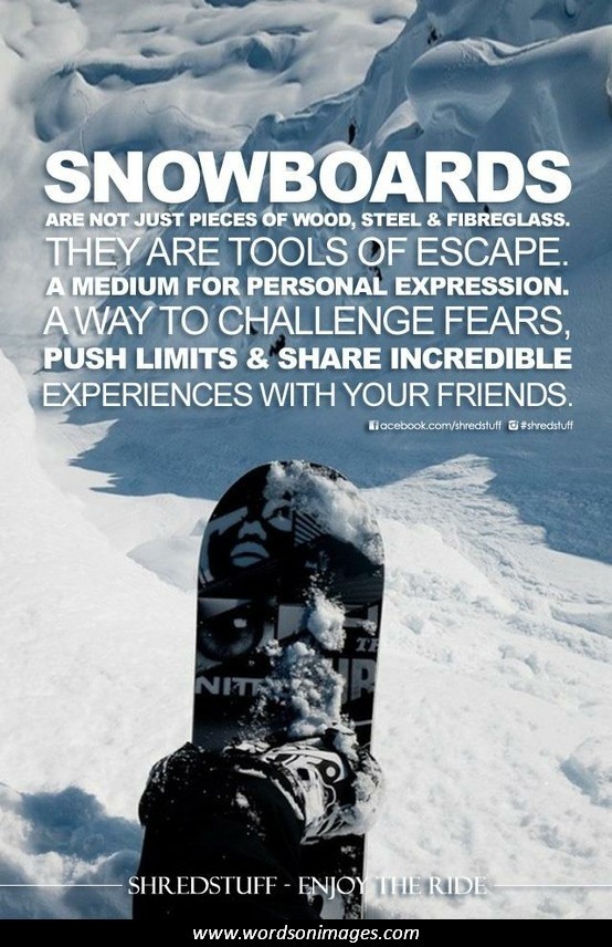 Inspirational Snowboarding Quotes. QuotesGram