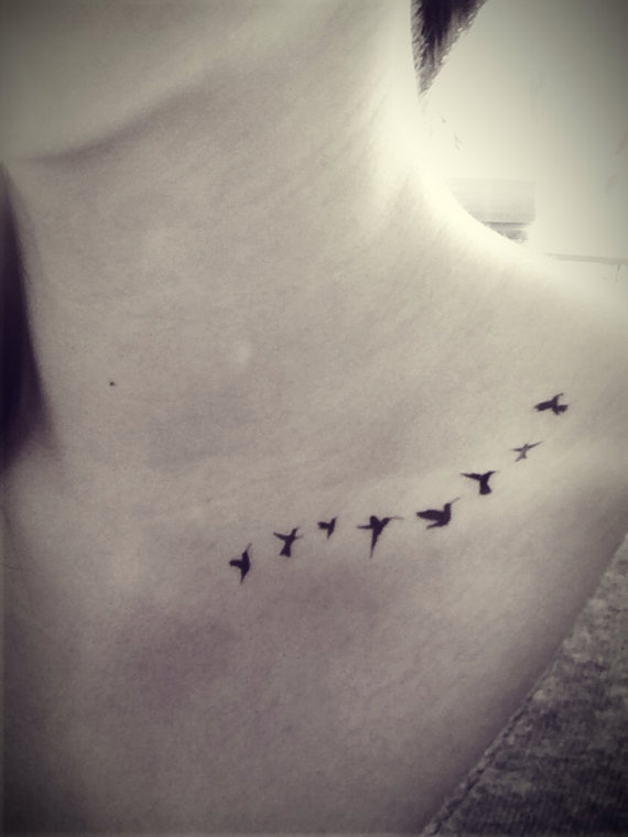 Birds In Flight Tattoo Idea