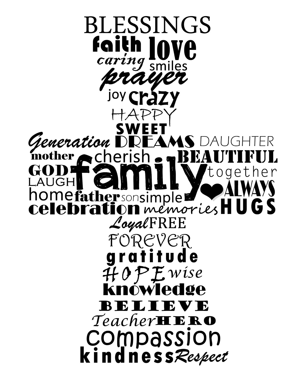 Subway Art Cross Quotes