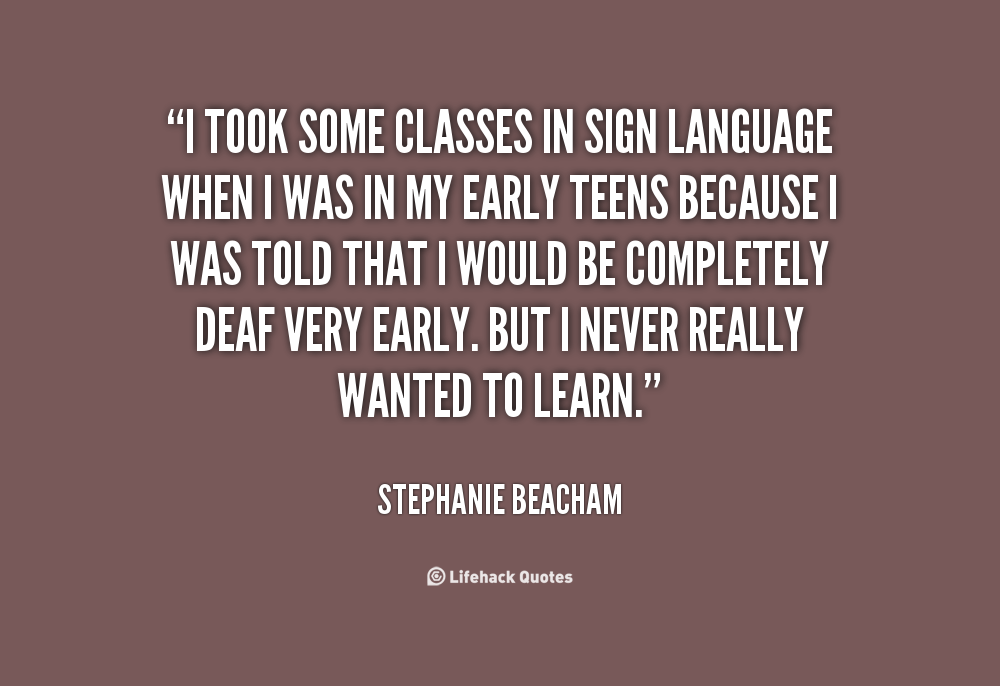 Sign Language Quotes. QuotesGram