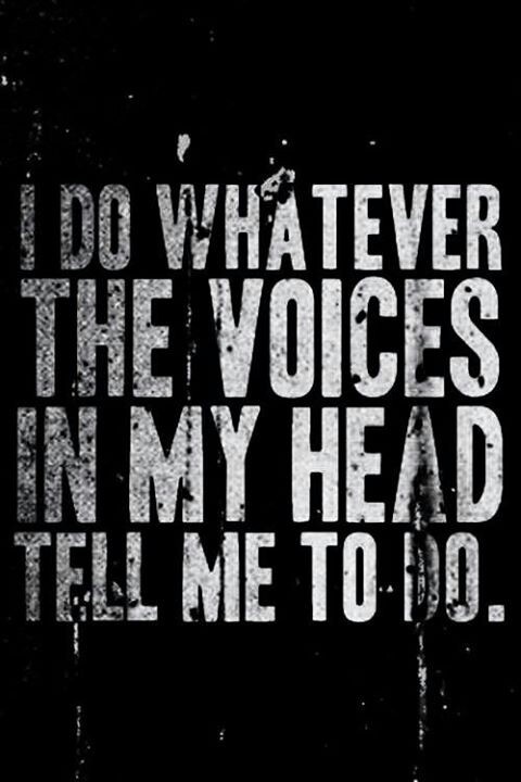 Voices In My Head Quotes. QuotesGram
