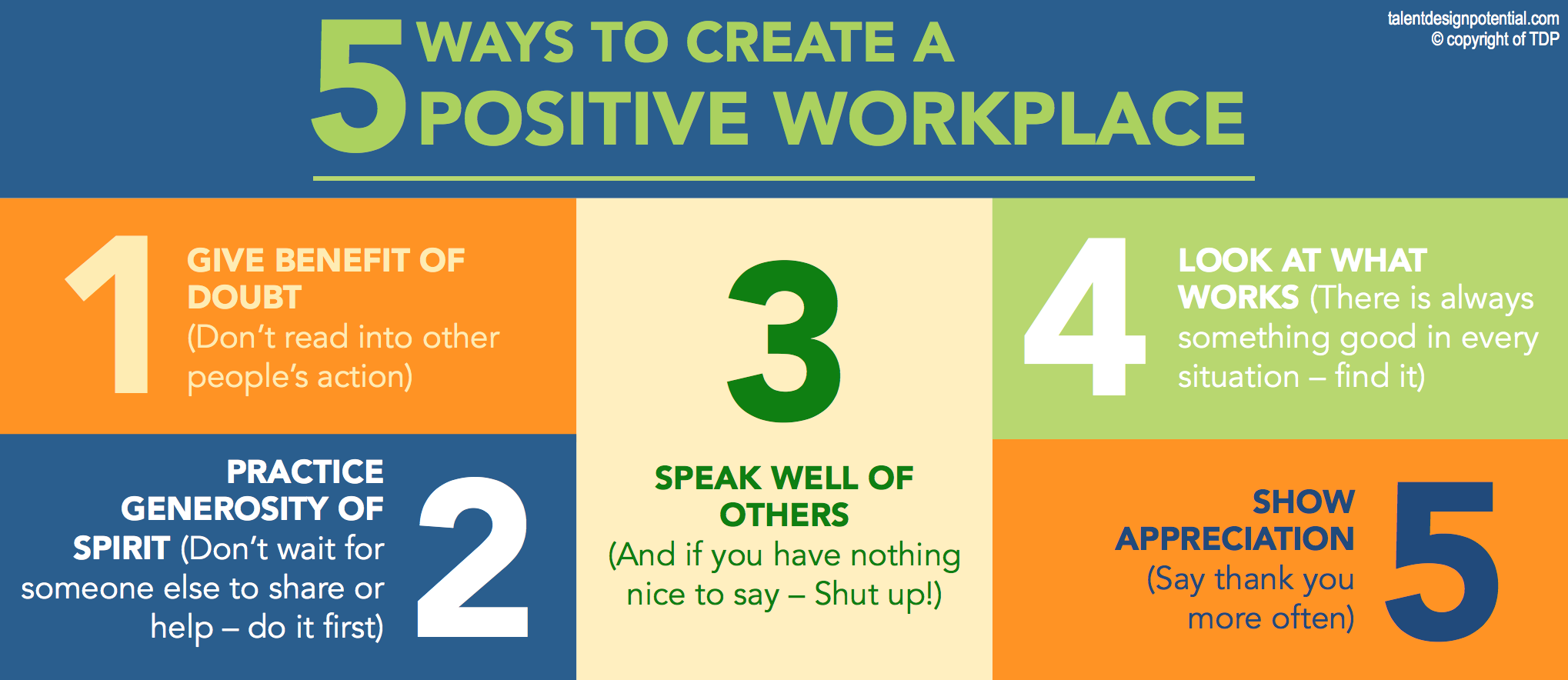 360920630 5 Ways to create a positive workplace