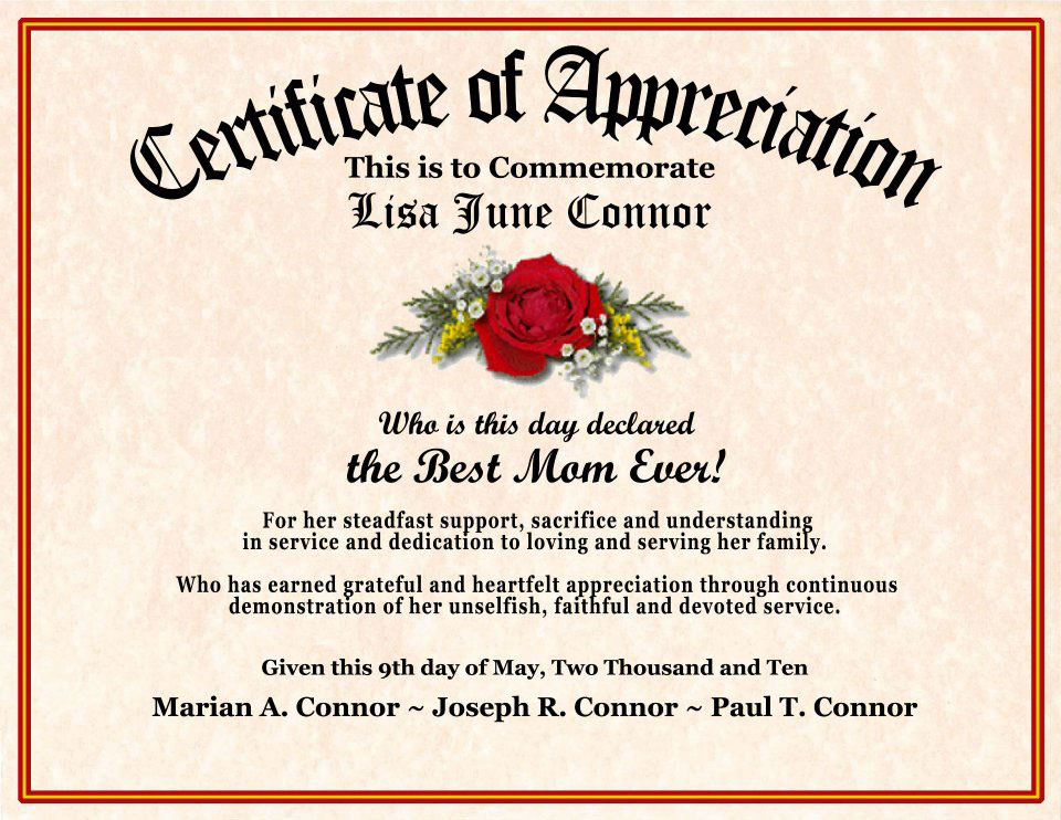 Mom Appreciation Quotes