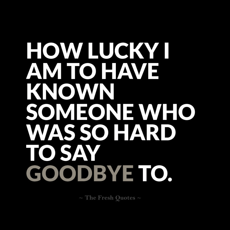 Hard To Say Goodbye Quotes QuotesGram
