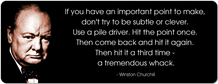 Winston Churchill "If You Have an Important Point..." NEW Famous Person POSTER 