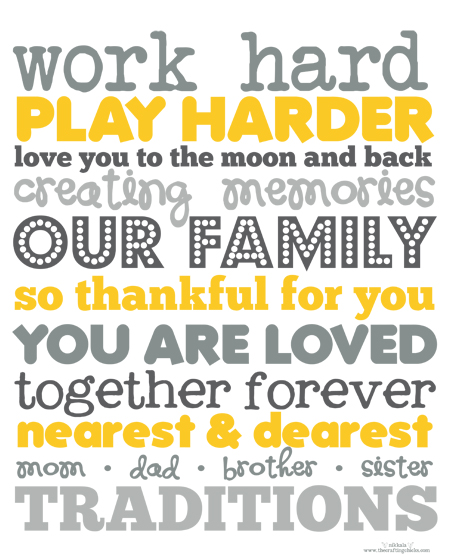 free printable about family quotes quotesgram