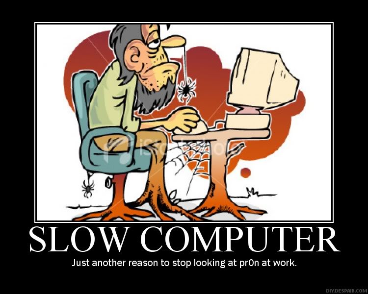 Computer is slow. Картинка Drive slowly funny.