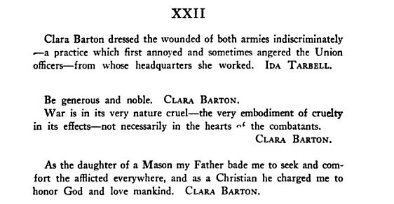 Clara Barton on Identity