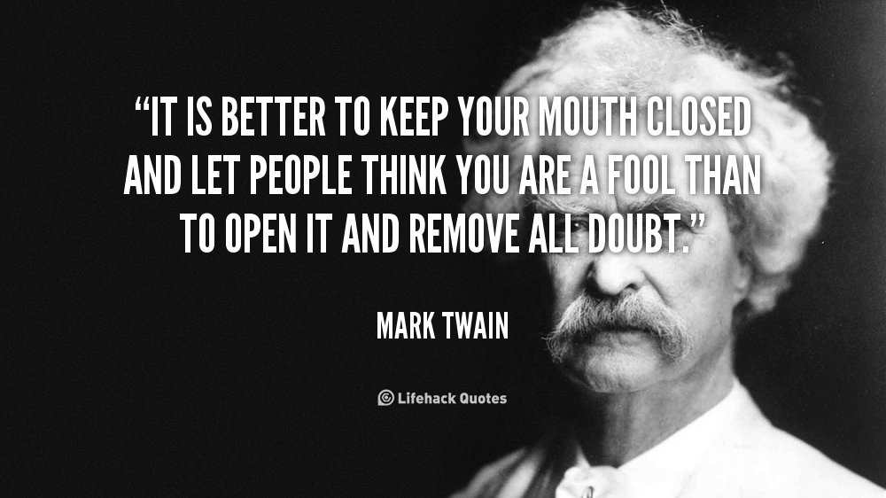 Mark Twain Quotes About Fools. QuotesGram