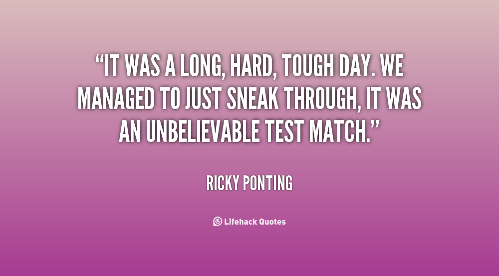 Quotes About Tough Days. QuotesGram