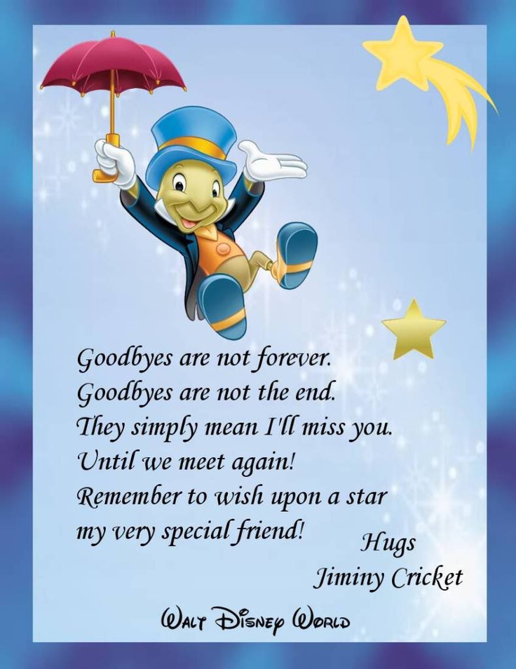 Disney Goodbye Quotes QuotesGram