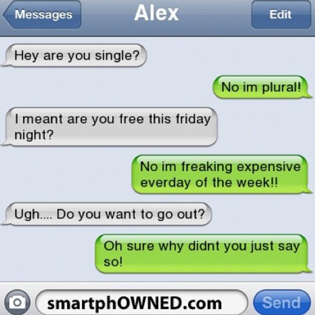 Funny things to say to your crush over text