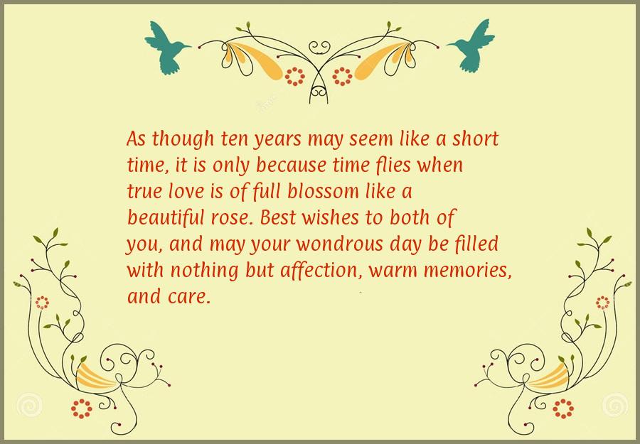 10 Year Anniversary Quotes Quotesgram