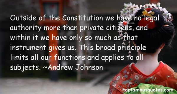 Andrew Johnson Quote on Challenges